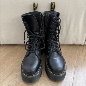 *GENTLY USED* Dr Marten Jadon Hi High Boots Lace Doc Black